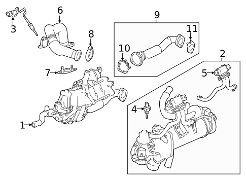 Emission Components for 2018 Land Rover Discovery #2