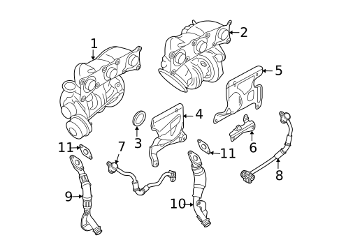 Turbocharger & Components for 2008 BMW 535xi #0