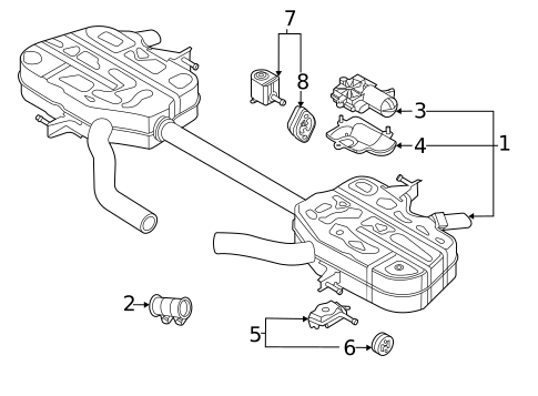 Exhaust Components for 2021 Audi A7 Sportback #1