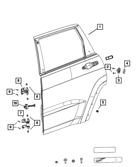 Rear Door for 2022 Jeep Grand Wagoneer #1