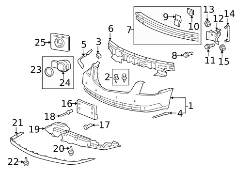 Parking Aid for 2007 Cadillac DTS #1