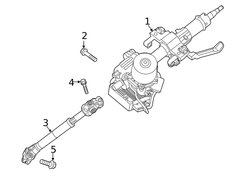 Steering Column Assembly for 2017 Kia Forte #0