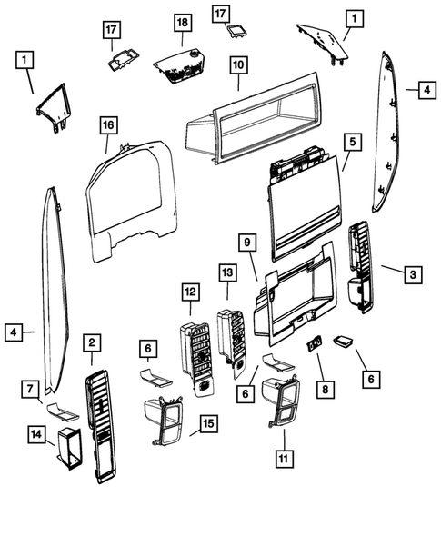 Instrument Panel for 2019 Ram 1500 Classic #0