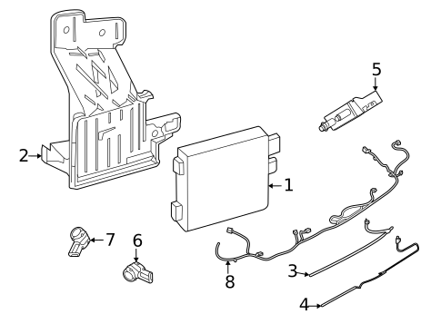 Electrical Components for 2022 Lincoln Corsair #1