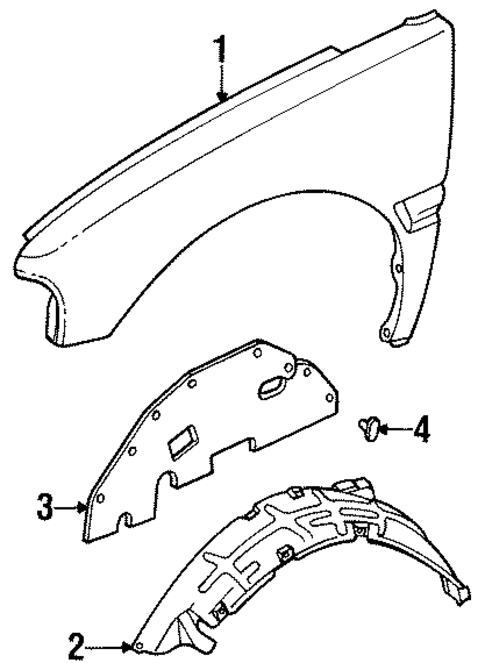 Fender & Components for 1995 Isuzu Rodeo #0