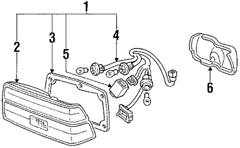 Tail Lamps for 1986 Honda Prelude #0