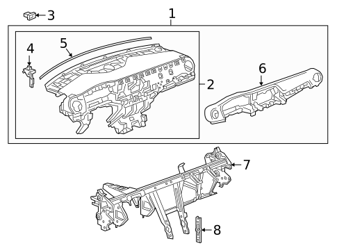 Instrument Panel for 2024 Chevrolet Blazer #0
