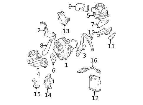 Emission Components for 2014 Mercedes-Benz E63 AMG S #5