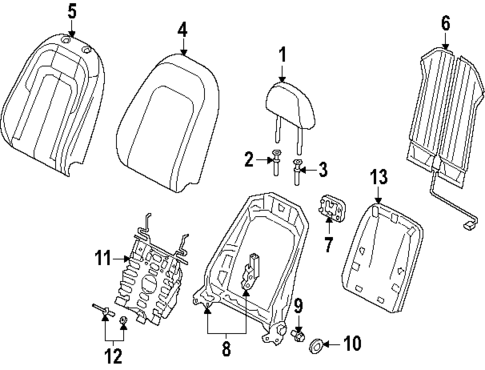 Driver Seat Components for 2025 Audi Q3 #0