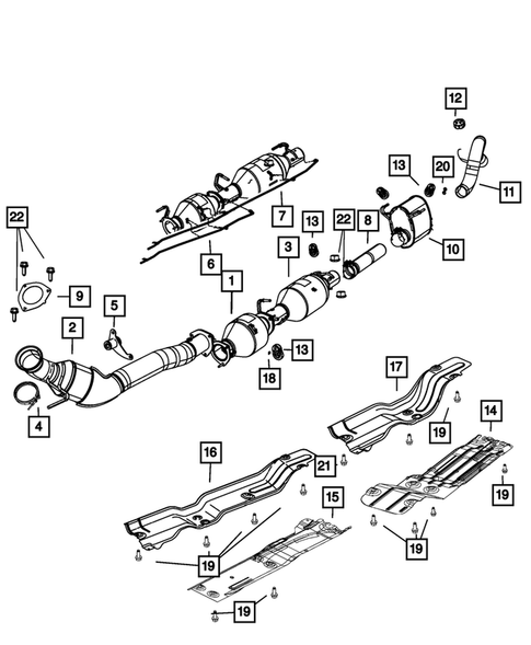 Exhaust System for 2009 Dodge Ram 3500 #0
