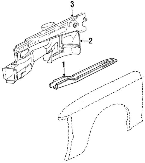 Inner Structure & Rails for 1985 Ford Escort #0