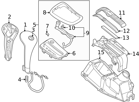 Center Console for 2001 Saab 9-3 #1