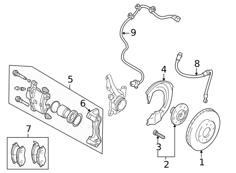 Front Brakes for 2005 Mitsubishi Galant #0