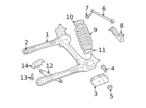 Rear Suspension for 2011 Volkswagen Routan #0