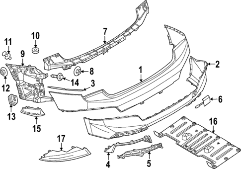 Bumper & Components - Rear for 2023 BMW iX #1