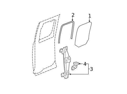 Rear Door for 2011 Chevrolet Silverado 3500 HD #0