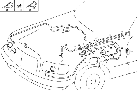 Engine Vacuum Connection and Light Range Regulator for 1984 Mercedes-Benz 380SE #0