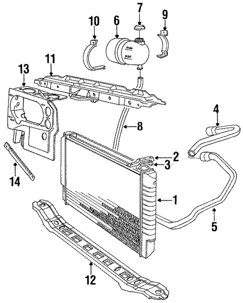 Radiator & Components for 1985 Volvo 760 #0