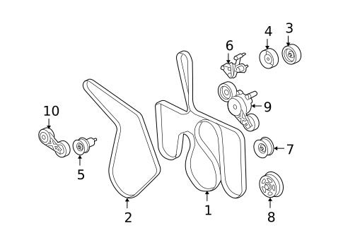 Belts & Pulleys for 2009 Ford E-350 Super Duty #0