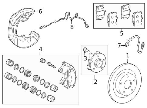 Brake Components for 2024 Lexus RC300 #1