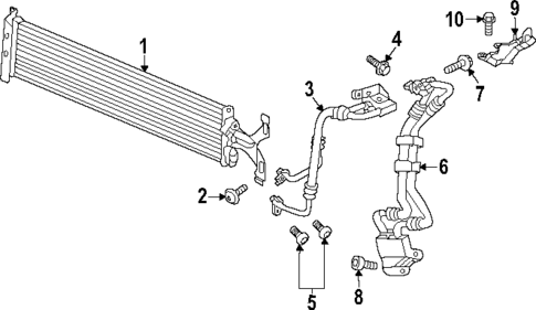 Trans Oil Cooler for 2025 Volkswagen Atlas Cross Sport #0
