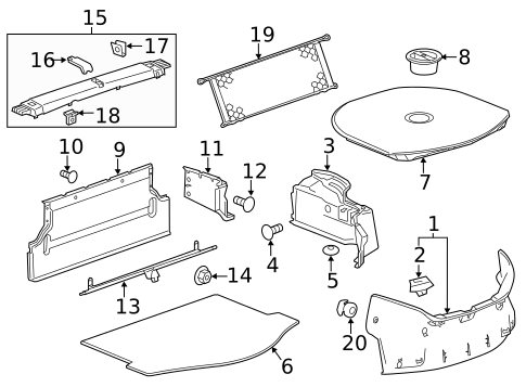 Interior Trim - Rear Body for 2015 Chevrolet Camaro #0