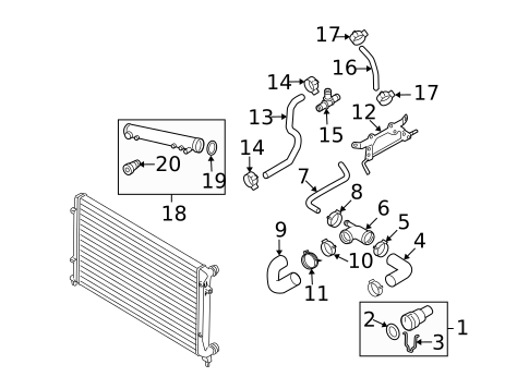 Hoses & Lines for 2009 Audi TT Quattro #1