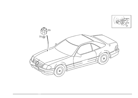 Antitheft Alarm System for 1993 Mercedes-Benz 600SL #2