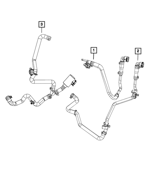 Air Conditioner and Heater Plumbing for 2018 Jeep Wrangler #2