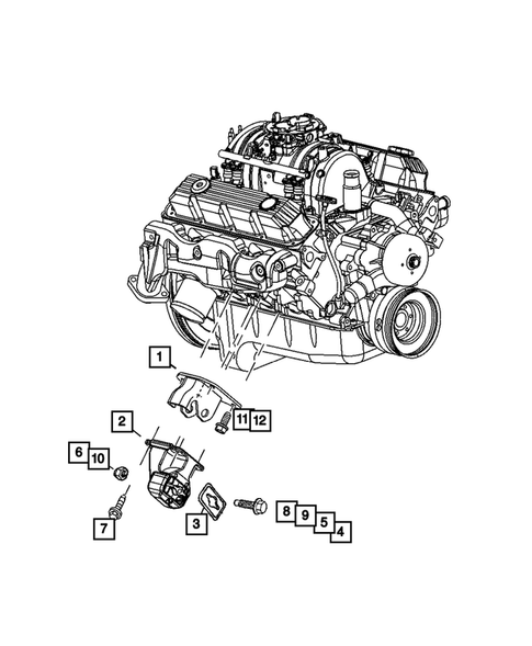 Engine Mounting for 2003 Dodge Ram 3500 #2