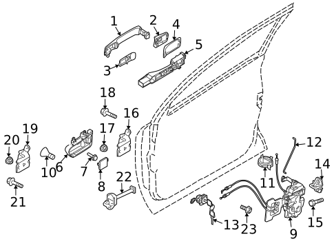 Front Door for 2014 Nissan Rogue Select #1