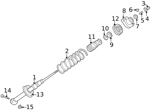 Struts & Components for 2006 Mitsubishi Outlander #0