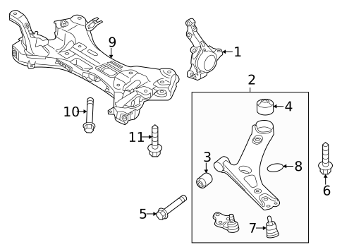 Suspension Components for 2017 Kia Rio #1