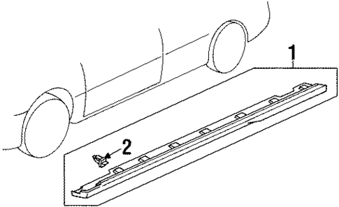 Exterior Trim - Pillars for 1994 Honda Accord #0