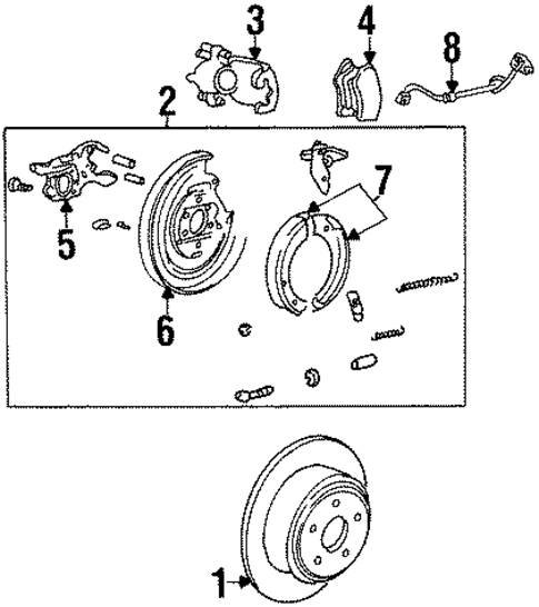 Brake Components for 1999 Lincoln Navigator #0