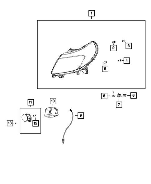 Lamps, Interior and Exterior for 2022 Ram ProMaster 2500 #1