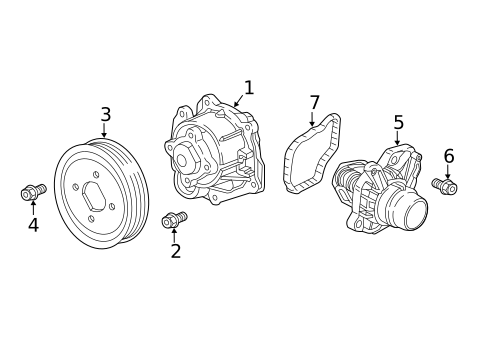 Water Pump for 2018 Buick Cascada #0