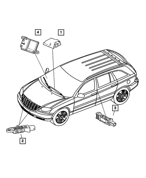 Air Bag System for 2006 Chrysler Pacifica #1
