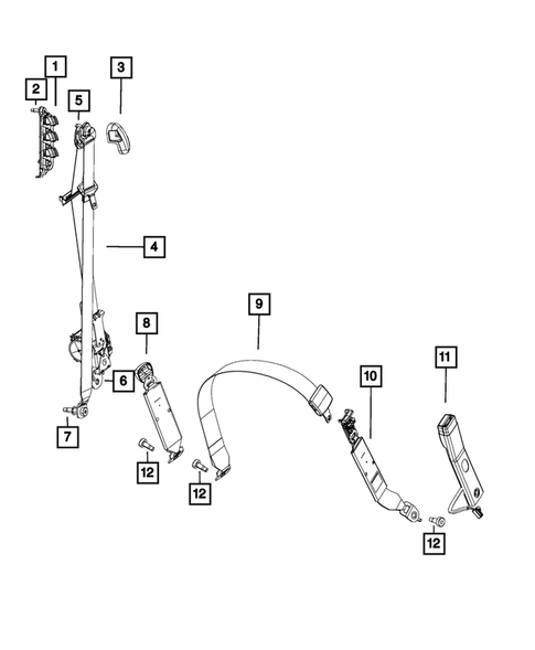 Seat Belts for 2014 Ram 3500 #2