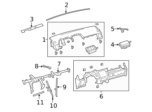Instrument Panel for 2010 Toyota Corolla #0