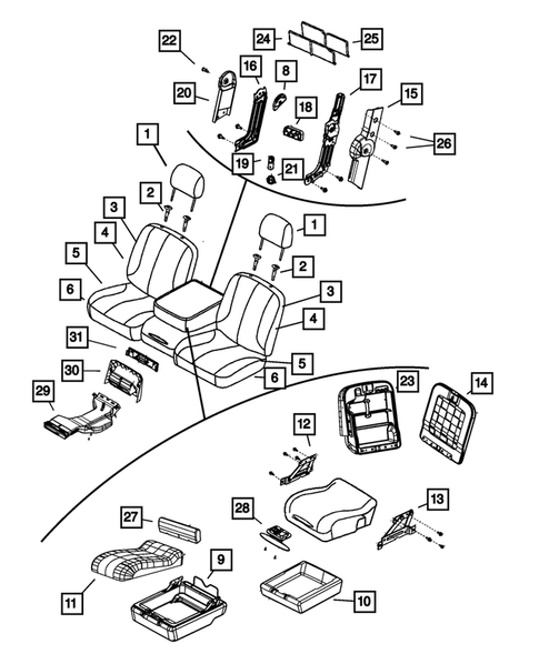 Front Seats - First Row for 2009 Dodge Ram 1500 #0