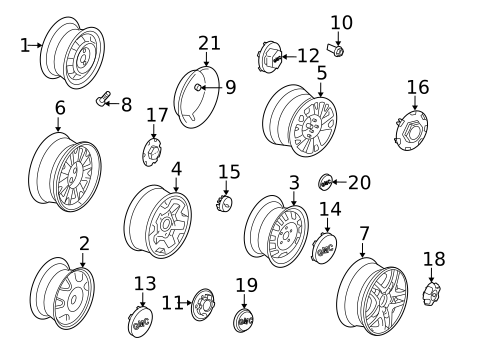 Wheels for 1995 GMC Sonoma #1