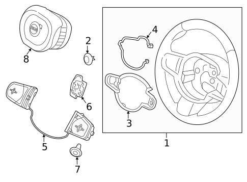 Steering Wheel & Trim for 2022 Volvo XC90 #0