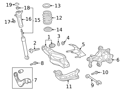 Rear Suspension for 2024 Toyota Venza #1