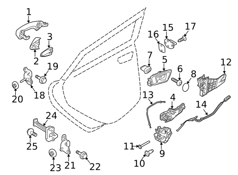 Lock & Hardware for 2015 Ford Fiesta #2