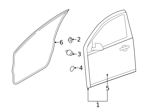 Door & Components for 2017 Nissan Versa Note #1
