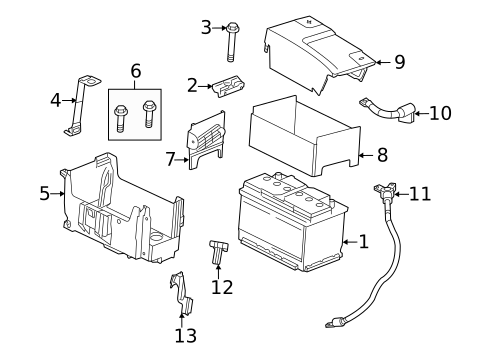 Battery for 2010 Saab 9-5 #0