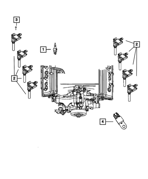 Ignition - Spark Plugs, Cables, Coils, and Glow Plugs for 2015 Jeep Grand Cherokee #0