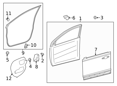 Door & Components for 2017 Toyota RAV4 #0