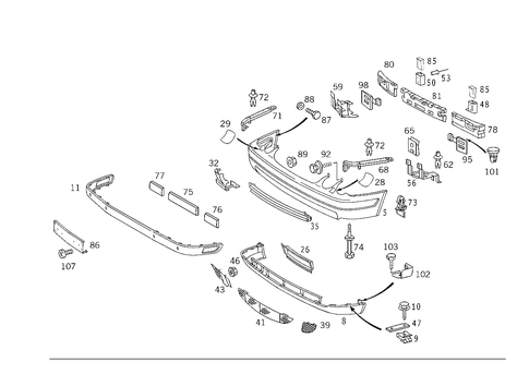 Front Bumper for 2003 Mercedes-Benz CLK 430 #1